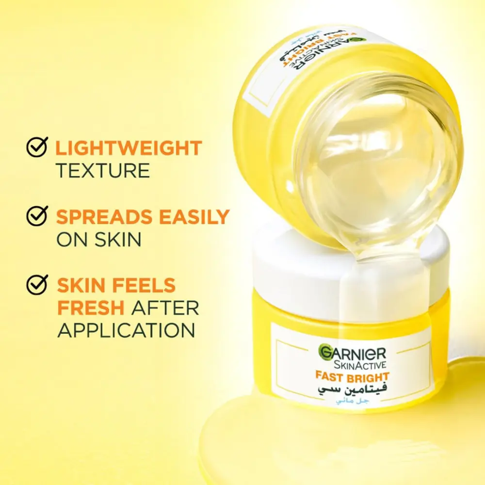 Garnier Fast Bright Vitamin C 48-Hour Hydrating Water Gel Cream 50ml