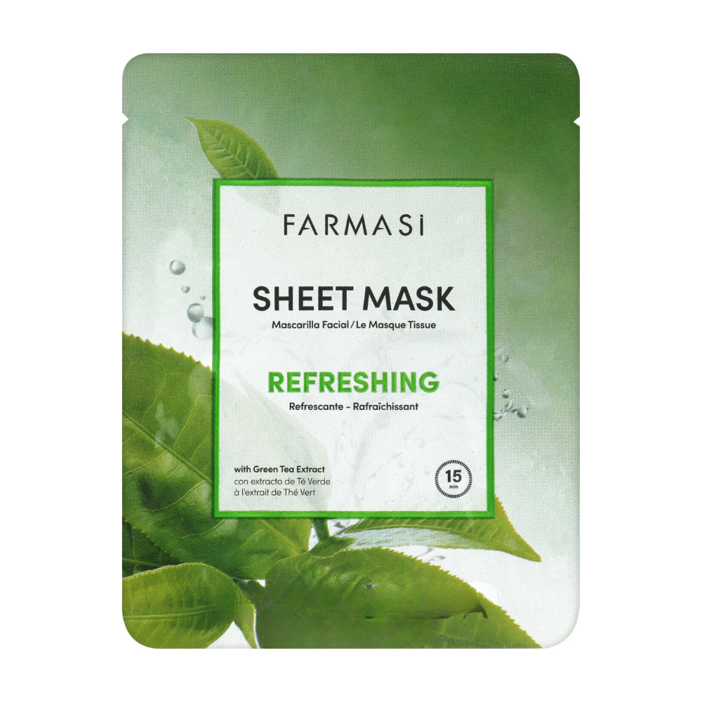 Farmasi Refreshing Green Tea Sheet Mask 28g
