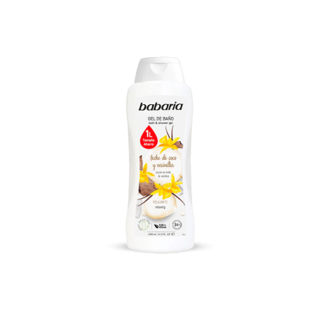 Babaria Coconut Milk & Vanilla Bath & Shower Gel 1000ml