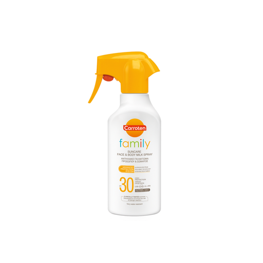 Carroten Family Suncare Face & Body Milk Spray 270ml SPF30