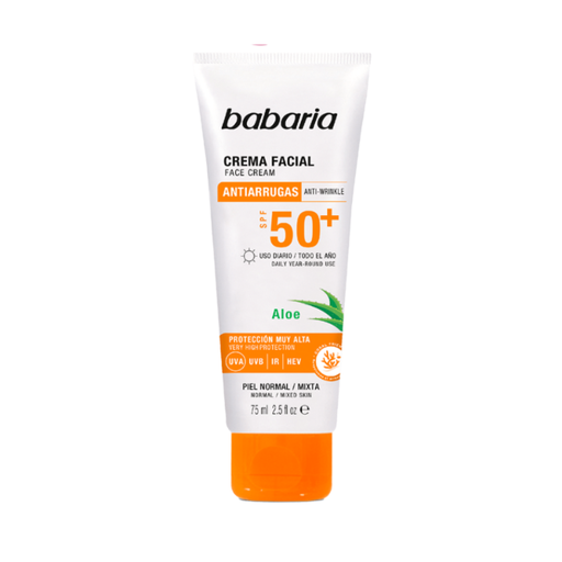 Babaria Invisible SPF50 Facial Sun Cream 75ml