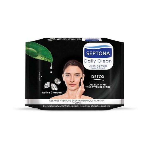 Wipes with active charcoal