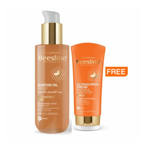 Suntan Oil Gold+Ultrascreen Cream Invisible Sunfilter Offer