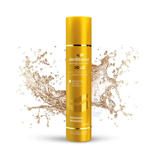 Dentissimo Advanced Whitening Gold Mouth Wash 250 ml