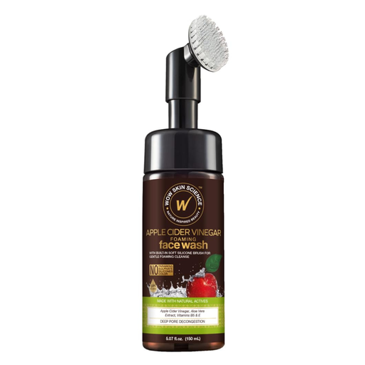 Wow Skin Science Apple Cider Vinegar Face wash with Brush 150ml