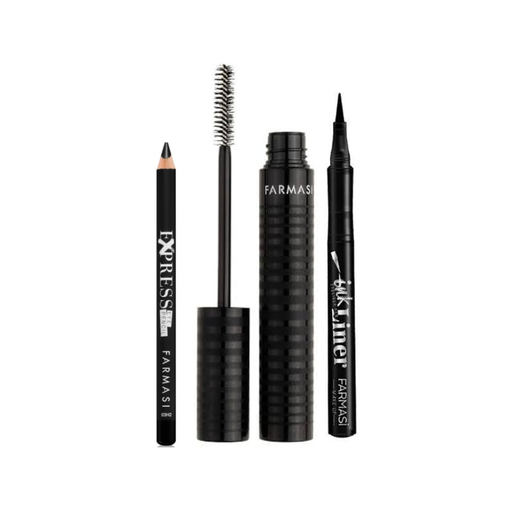 Farmasi Sealed Mascara + Farmasi Ink Liner + Express Eye Pencil 