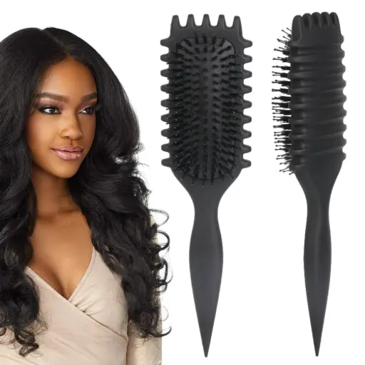 Glossary Curls Define Styling Hair Brush Black
