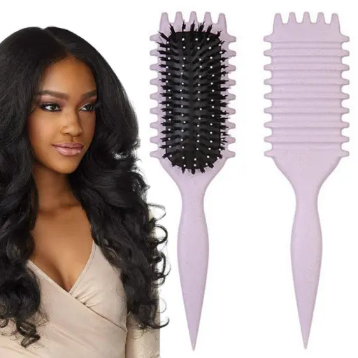 Glossary Curls Define Styling Hair Brush Pink