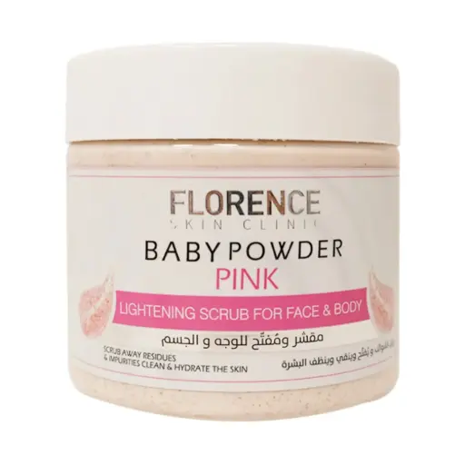 Florence Baby Powder Pink Scrub For Face and Body 300ml
